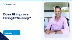 How does AI improve hiring efficiency