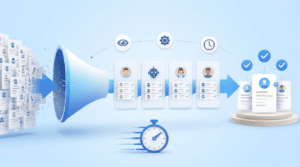 How does AI improve hiring efficiency